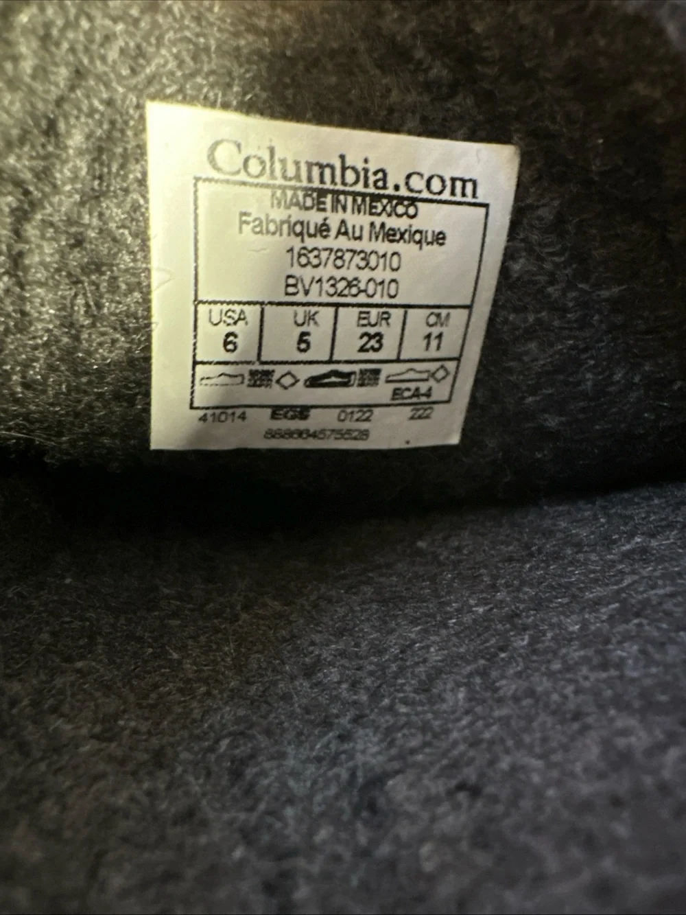 Columbia Kids Black and Gray Snow Boots